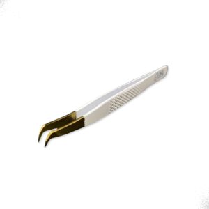 Pinça Cilios Sky Glue SG-05 Alta Precisão Ponta Curva
